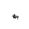 INK Robinet d'équerre 1/2" arrivée 3/8" sortie avec rosace Metal Black SW568389