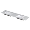 INK Post wastafel - 180x45x1cm - 2 wasbakken - 0 kraangaten - keramiek Statuario glans SW693539