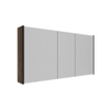 Saniclass Holz Frame Spiegelkast - 120x63x16cm - inclusief zijpanelen - Eiken charcoal SW1470594