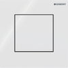Geberit Type01 urinioir bedieningsplaat - pneumatisch - vierkant - alpien wit SW1237051