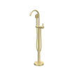 IVY Pact Mitigeur de bain autoportant - bec pivotant - 150cm - Flexible de douche - douchette satin mist - Or brossé mat PVD SW1031167