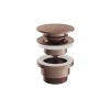 Hotbath Archie Clickplug - met schroef rond BCP - PVD - geborsteld koper SW798805