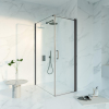Fortifura Galeria Douchecabine - 70x120x200 - Profiel veiligheidsglas - antikalk - PVD - geborsteld gunmetal (antraciet) SW1446138