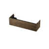 INK Wastafelonderkast - 140x45x37.6cm - 1 lade - push to open - met recht opdekfront - Eiken - Charcoal SW439339