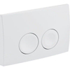 Geberit Deltabedieningsplaat Delta25 - dualflush - 24.6x16.4cm - alpien wit SW730486