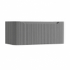 H&R Badmeubelen Juice Wastafelonderkast - 100x45x40cm - afgeronde hoeken - 3D-front - 1 lade - geïntegreerde greep - stone grey mat SW1259171