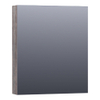 BRAUER Plain spiegelkast 60x70x15cm met 1 rechtsdraaiende spiegeldeur MFC Grey Canyon SW499579