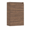 HR meubles de salle de bain Qubic meuble lave-mains - 40x21.8x62cm - 1 porte - gauche ouvrant - sans poignée - noyer SW531213