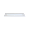 HR badmeubelen thin lavabo pierre artificielle 120.5x2x45.5cm simple blanc brillant zkrg SW458037