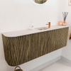 Mondiaz JOYA-DLUX 123.2cm toiletmeubel - ronding links en rechts kleur Dusk - Wastafel FAYE positie Midden 1 kraangat kleur Nata. SW1425954
