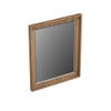 Forzalaqua Reno 2.0 spiegel 40x50cm Rechthoek zonder verlichting met frame Massief Eiken Castle Brown SW492630