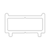 Sealskin Contour Profil d''élargissement 1cm de large & 200cm de haut Gris mat SW799420