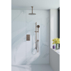Fortifura Calvi Ensemble de douche à encastrer - thermostatique - bras plafond - glissière - douche principale de 30 cm - douchette ronde - flexible de douche lisse - Cuivre brossé PVD SW1412124