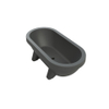 Gardentub Baignoire îlot (extérieur) - 194x94x66cm - synthétique - compatible à l'extérieur - anthracite mat SW1017087