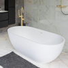 ZEZA Baignoire îlot 178x88x52cm Solid Surface blanc mat SW638769 ZEZA Baignoire îlot 178x88x52cm Solid Surface blanc mat SW638769
