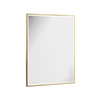 Crosswater MPRO spiegel met verlichting - 80x60cm - LED - verticaal/horizontaal - geborsteld messing (goud) SW1026477