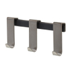 Tiger Caddy Handdoekhaak - voor glaswand - 4 haken - 6-8mm - dubbel RVS geborsteld SW877180