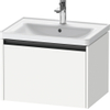 Duravit Ketho.2 Wastafelonderbouwkast - met 1 lade - 63.4x45.5x44cm - met greep antraciet - wit mat SW771788