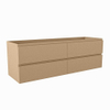 Mondiaz Hay Meuble sous vasque - 150x45x50cm - 4 tiroirs - softclose - 1 découpe au centre - Oro SW1016107