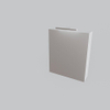 Mondiaz CUBB armoire de toilette – 60 x 70 x 18 cm – 1 porte – Talc (blanc) SW410101
