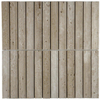 The Mosaic Factory Natural Stone Mosaïque en pierre naturelle - 28.2x30cm - carrelage mural - carré - creux - beige mat SW1576311