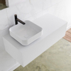 Mondiaz Lagom Meuble salle de bains 100x30.9x45cm Solid Surface Talc 1 tiroir avec lavabo BINX vasque à poser Gauche 1 trou de robinet SW408993