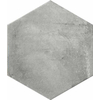 SAMPLE Cir Miami Vloer- en wandtegel hexagon 24x28cm 10mm R10 porcellanato Dust Grey SW1170701