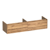 BRAUER Embrace wastafelonderkast - 159.8x35x45.5cm - 2 softclose lades - greeploos - 2 sifon uitsparingen - Honey SW1200307
