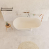 Ideavit Solidsurf Baignoire autoportante 170x88cm ovale Solid surface blanc SW85885