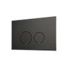 Geberit Inbouwreservoir - UP320 - QeramiQ metal bedieningsplaat - dualflush - ronde knoppen - metaal zwart mat SW976085