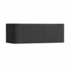 H&R Badmeubelen Juice Wastafelonderkast - 120x45x40cm - afgeronde hoeken - 3D-front - 1 lade - geïntegreerde greep - dark blue SW1259264