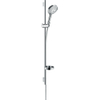 Hansgrohe Raindance Select S Unica`s Puro Ensemble barre de douche coulissante - 3 jets - Douchette PowderRain 90cm - Flexible Isiflex 160cm - Porte-savon - chrome SW204699