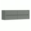 H&R Badmeubelen Juice Wastafelonderkast - 160x45x50cm - rechterhoek afgerond - 4 lades - geïntegreerde greep - Petrol mat SW1491075