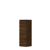 INK Armoire de salle de bains - 35x37x106cm - 1 porte - ouvrant à gauche et à droite - sans poignée - liste de retournement en bois - MFC Chêne cuivre SW352207