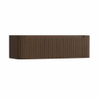 H&R Badmeubelen Juice Meuble sous vasque - 140x45x40cm - coins arrondis - 2 tiroirs - poignée intégrée - coffee SW1490079