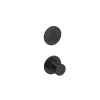 Hotbath Cobber Afbouwdeel - inbouw Thermostaat - met 3 push Buttons - PVD - gepolijst zwart SW1245651