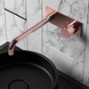 Hotbath Cobber Partie apparente robinet de lavabo encastré avec plaque arrière et bec 25 cm or rose SW229738