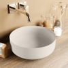 Mondiaz Coss Waskom - 36x36x13cm - rond - opbouw - Solid surface - Linen SW643485