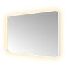 Hotbath &MORE Miroir éclairage LED direct et indirect color changing avec chauffage de miroir avec télécommande Blanc mat SW1246069