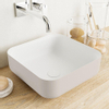 Mondiaz Binx waskom 36x36x13cm vierkant opbouw Solid Surface Linen/Talc SW643505 Mondiaz Binx waskom 36x36x13cm vierkant opbouw Solid Surface Linen/Talc SW643505