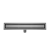 Wiesbaden Douchegoot met flens en tegelrooster 100 x 7 cm gunmetal PVD OUT13772