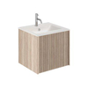 Crosswater Limit Ensemble meuble salle de bains - 50x45x45cm - 1 tiroir - vasque en céramique - Modern Oak/Anthracite SW1126112