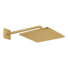 Grohe Rainshower SmartActive 310 Cube Hoofddouche - 31x 31cm - 1 straalsoort - wandarm 43cm - brushed cool sunrise (goud) SW484584