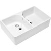 Villeroy en Boch O'novo gootsteen dubbel 80x50cm wit 0140160 Villeroy en Boch O'novo gootsteen dubbel 80x50cm wit 0140160