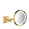 Hansgrohe Addstoris Miroir de maquillage avec éclairage LED grossissant 3x Polished gold optic SW651184