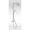 Duravit Shower Systems ensemble de douche pluie apparent – thermostatique – douche de tête Ø 25,2 cm – réglable en hauteur – chrome SW962518