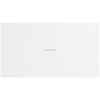 Villeroy & Boch Squaro infinity kunststof douchebak quaryl rechthoekig - 180x100x4cm - zonder onderstel - voor alle installatietypen - Stone White (mat wit) SW228361