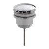 FugaFlow Efficiente Anta Bonde de vidage avec fermeture clic et siphon blanc chrome SW1125880