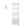 Sanicare HVS Radiateur électrique - 172x60cm - 1127W - avec télécommande - thermostat - chrome - en bas à droite - blanc SW1210834