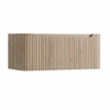 H&R Badmeubelen Juice Wastafelonderkast - 100x45x40cm - afgeronde hoeken - 3D-front - 1 lade - geïntegreerde greep - rockford oak SW1259168